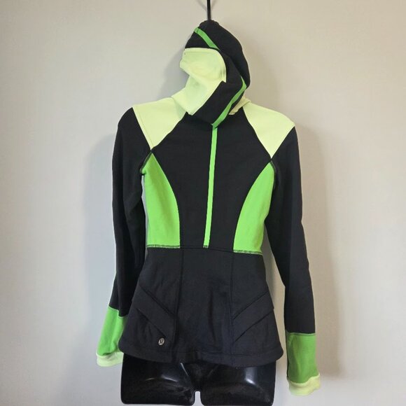 Lululemon studio surf jacket black and neon - Picture 5 of 7